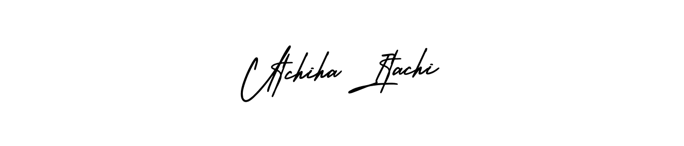How to make Utchiha Itachi name signature. Use AmerikaSignatureDemo-Regular style for creating short signs online. This is the latest handwritten sign. Utchiha Itachi signature style 3 images and pictures png