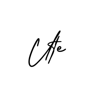 You should practise on your own different ways (AmerikaSignatureDemo-Regular) to write your name (Ute) in signature. don't let someone else do it for you. Ute signature style 3 images and pictures png