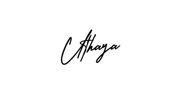 You can use this online signature creator to create a handwritten signature for the name Uthaya. This is the best online autograph maker. Uthaya signature style 3 images and pictures png