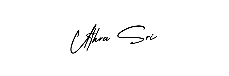 This is the best signature style for the Uthra Sri name. Also you like these signature font (AmerikaSignatureDemo-Regular). Mix name signature. Uthra Sri signature style 3 images and pictures png