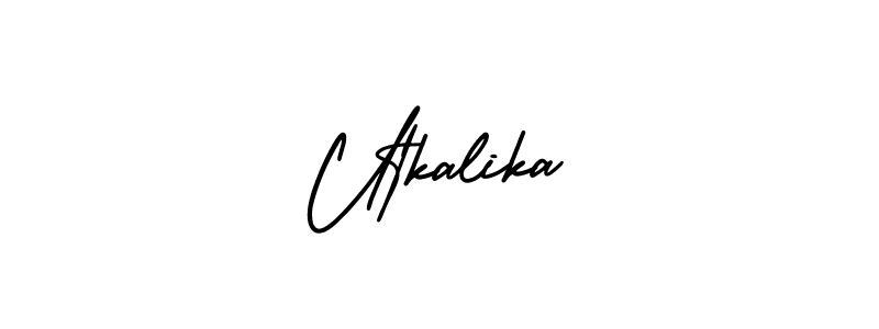 Also You can easily find your signature by using the search form. We will create Utkalika name handwritten signature images for you free of cost using AmerikaSignatureDemo-Regular sign style. Utkalika signature style 3 images and pictures png