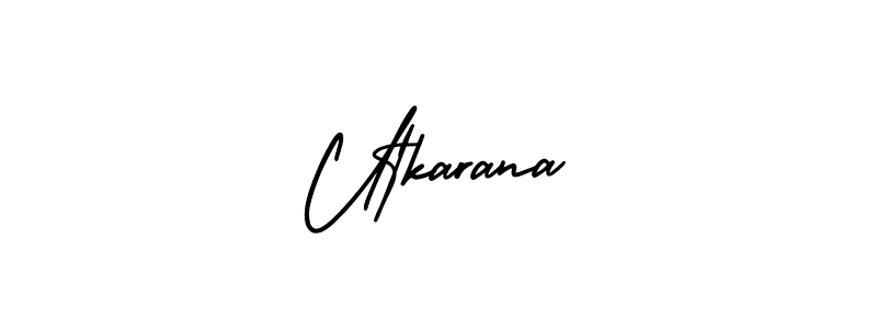 Here are the top 10 professional signature styles for the name Utkarana. These are the best autograph styles you can use for your name. Utkarana signature style 3 images and pictures png