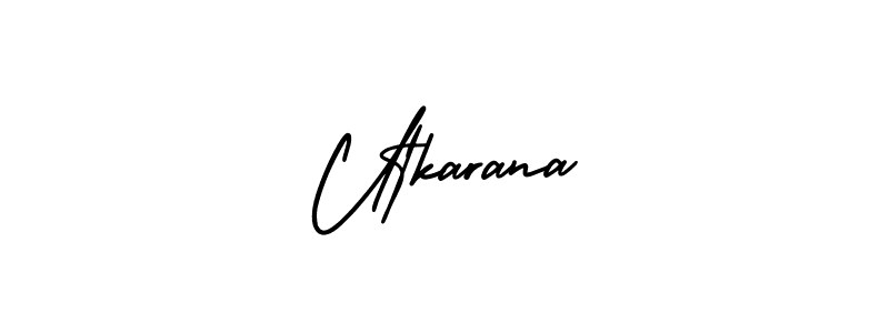 You can use this online signature creator to create a handwritten signature for the name Utkarana. This is the best online autograph maker. Utkarana signature style 3 images and pictures png