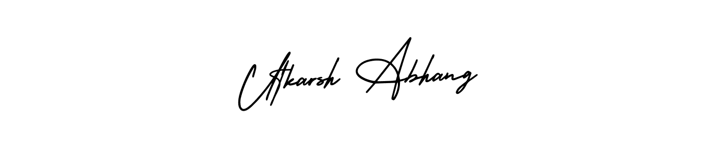 How to make Utkarsh Abhang signature? AmerikaSignatureDemo-Regular is a professional autograph style. Create handwritten signature for Utkarsh Abhang name. Utkarsh Abhang signature style 3 images and pictures png