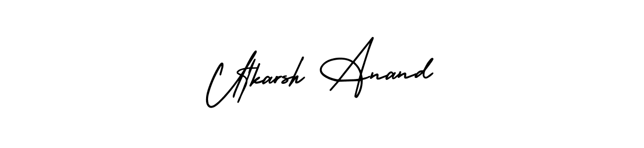 Utkarsh Anand stylish signature style. Best Handwritten Sign (AmerikaSignatureDemo-Regular) for my name. Handwritten Signature Collection Ideas for my name Utkarsh Anand. Utkarsh Anand signature style 3 images and pictures png