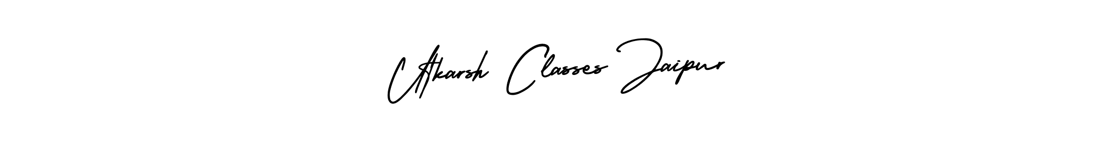 The best way (AmerikaSignatureDemo-Regular) to make a short signature is to pick only two or three words in your name. The name Utkarsh Classes Jaipur include a total of six letters. For converting this name. Utkarsh Classes Jaipur signature style 3 images and pictures png