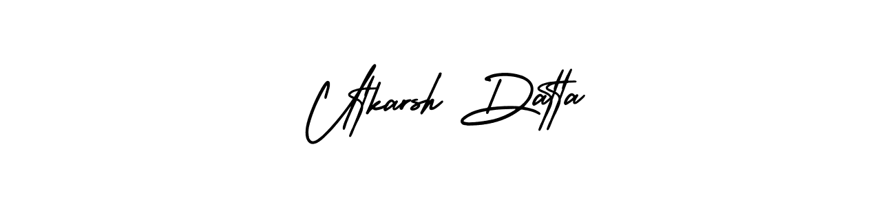 Make a beautiful signature design for name Utkarsh Datta. With this signature (AmerikaSignatureDemo-Regular) style, you can create a handwritten signature for free. Utkarsh Datta signature style 3 images and pictures png