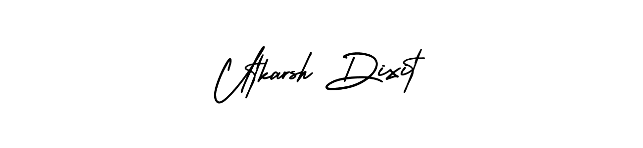 Create a beautiful signature design for name Utkarsh Dixit. With this signature (AmerikaSignatureDemo-Regular) fonts, you can make a handwritten signature for free. Utkarsh Dixit signature style 3 images and pictures png