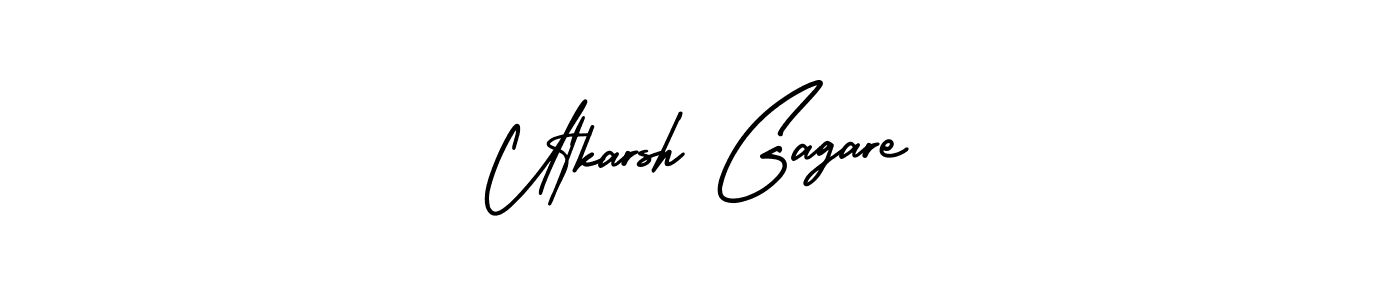 Design your own signature with our free online signature maker. With this signature software, you can create a handwritten (AmerikaSignatureDemo-Regular) signature for name Utkarsh Gagare. Utkarsh Gagare signature style 3 images and pictures png