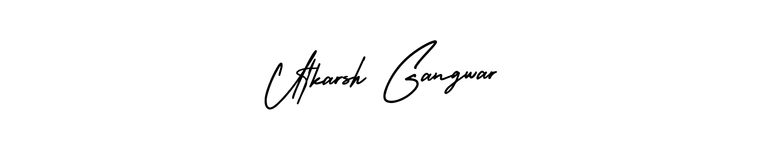 Similarly AmerikaSignatureDemo-Regular is the best handwritten signature design. Signature creator online .You can use it as an online autograph creator for name Utkarsh Gangwar. Utkarsh Gangwar signature style 3 images and pictures png