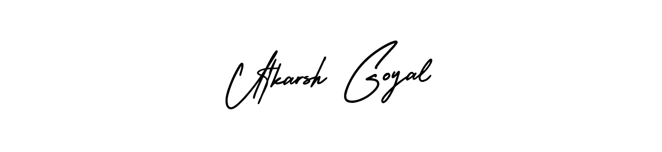 Utkarsh Goyal stylish signature style. Best Handwritten Sign (AmerikaSignatureDemo-Regular) for my name. Handwritten Signature Collection Ideas for my name Utkarsh Goyal. Utkarsh Goyal signature style 3 images and pictures png