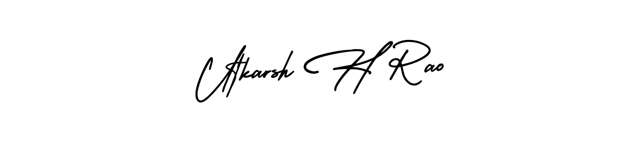 Design your own signature with our free online signature maker. With this signature software, you can create a handwritten (AmerikaSignatureDemo-Regular) signature for name Utkarsh H Rao. Utkarsh H Rao signature style 3 images and pictures png