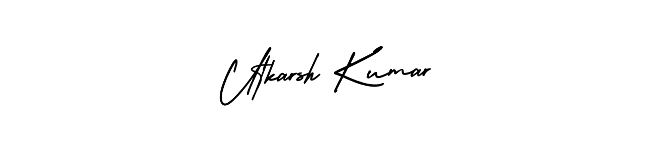 AmerikaSignatureDemo-Regular is a professional signature style that is perfect for those who want to add a touch of class to their signature. It is also a great choice for those who want to make their signature more unique. Get Utkarsh Kumar name to fancy signature for free. Utkarsh Kumar signature style 3 images and pictures png