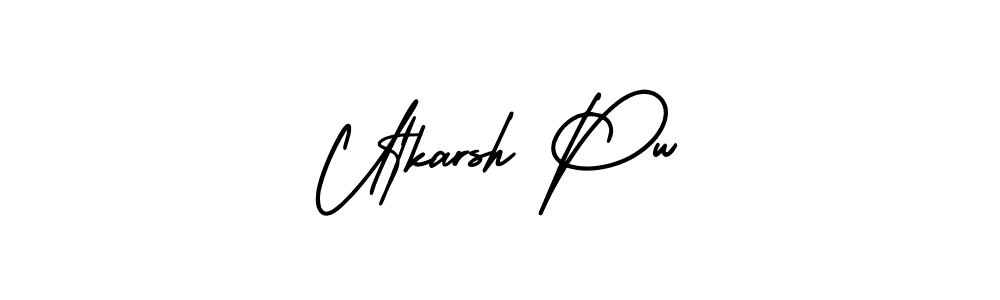 Similarly AmerikaSignatureDemo-Regular is the best handwritten signature design. Signature creator online .You can use it as an online autograph creator for name Utkarsh Pw. Utkarsh Pw signature style 3 images and pictures png