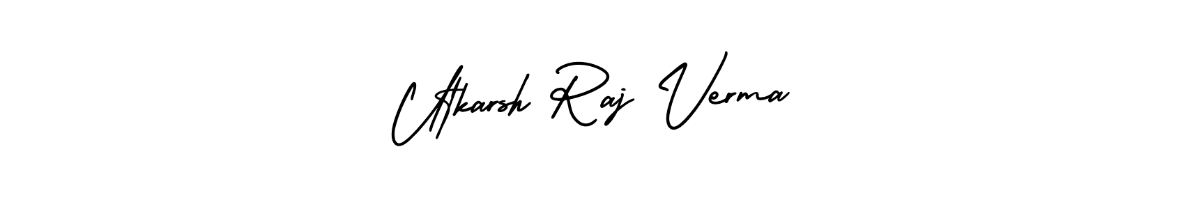 Similarly AmerikaSignatureDemo-Regular is the best handwritten signature design. Signature creator online .You can use it as an online autograph creator for name Utkarsh Raj Verma. Utkarsh Raj Verma signature style 3 images and pictures png