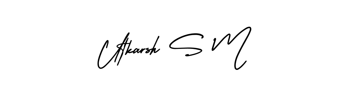 Here are the top 10 professional signature styles for the name Utkarsh S M. These are the best autograph styles you can use for your name. Utkarsh S M signature style 3 images and pictures png