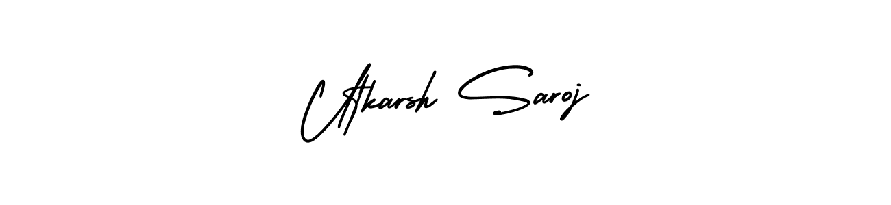 Check out images of Autograph of Utkarsh Saroj name. Actor Utkarsh Saroj Signature Style. AmerikaSignatureDemo-Regular is a professional sign style online. Utkarsh Saroj signature style 3 images and pictures png
