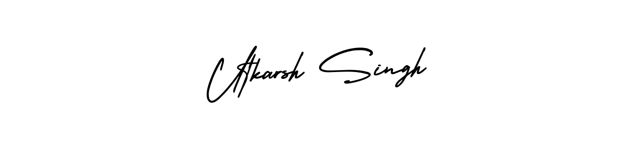 How to make Utkarsh Singh signature? AmerikaSignatureDemo-Regular is a professional autograph style. Create handwritten signature for Utkarsh Singh name. Utkarsh Singh signature style 3 images and pictures png