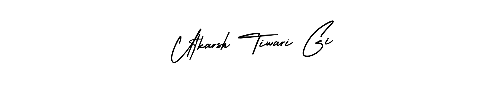Make a beautiful signature design for name Utkarsh Tiwari Gi. Use this online signature maker to create a handwritten signature for free. Utkarsh Tiwari Gi signature style 3 images and pictures png