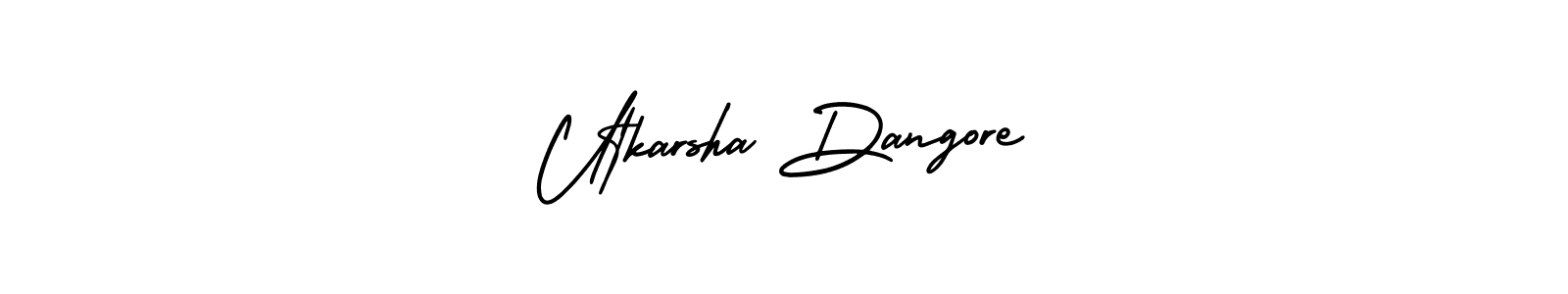 It looks lik you need a new signature style for name Utkarsha Dangore. Design unique handwritten (AmerikaSignatureDemo-Regular) signature with our free signature maker in just a few clicks. Utkarsha Dangore signature style 3 images and pictures png