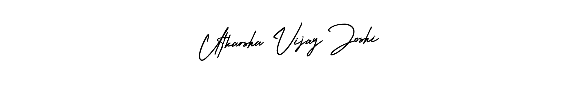 It looks lik you need a new signature style for name Utkarsha Vijay Joshi. Design unique handwritten (AmerikaSignatureDemo-Regular) signature with our free signature maker in just a few clicks. Utkarsha Vijay Joshi signature style 3 images and pictures png