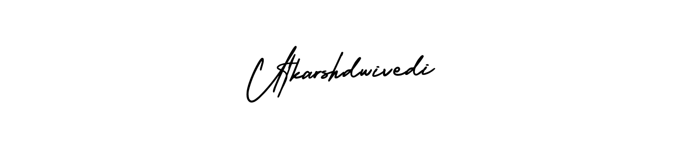 Design your own signature with our free online signature maker. With this signature software, you can create a handwritten (AmerikaSignatureDemo-Regular) signature for name Utkarshdwivedi. Utkarshdwivedi signature style 3 images and pictures png