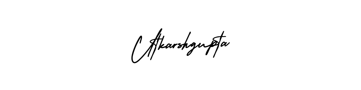 How to Draw Utkarshgupta signature style? AmerikaSignatureDemo-Regular is a latest design signature styles for name Utkarshgupta. Utkarshgupta signature style 3 images and pictures png