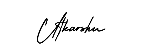 Personalize your online presence with Utkarshu signature rendered in elegant AmerikaSignatureDemo-Regular font. Great for website footers and blogs. Utkarshu signature style 3 images and pictures png