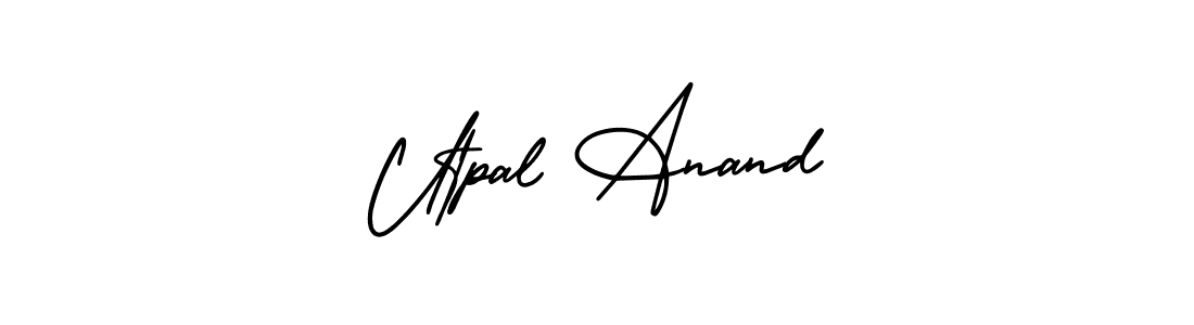 Similarly AmerikaSignatureDemo-Regular is the best handwritten signature design. Signature creator online .You can use it as an online autograph creator for name Utpal Anand. Utpal Anand signature style 3 images and pictures png