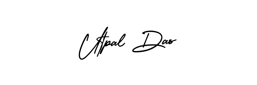 Utpal Das stylish signature style. Best Handwritten Sign (AmerikaSignatureDemo-Regular) for my name. Handwritten Signature Collection Ideas for my name Utpal Das. Utpal Das signature style 3 images and pictures png