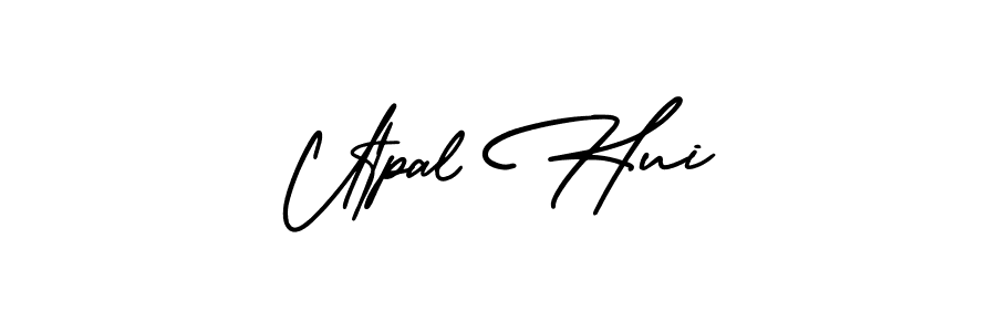 Make a beautiful signature design for name Utpal Hui. With this signature (AmerikaSignatureDemo-Regular) style, you can create a handwritten signature for free. Utpal Hui signature style 3 images and pictures png