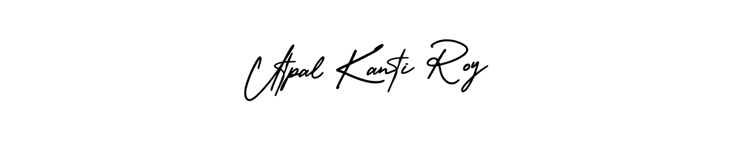 Use a signature maker to create a handwritten signature online. With this signature software, you can design (AmerikaSignatureDemo-Regular) your own signature for name Utpal Kanti Roy. Utpal Kanti Roy signature style 3 images and pictures png
