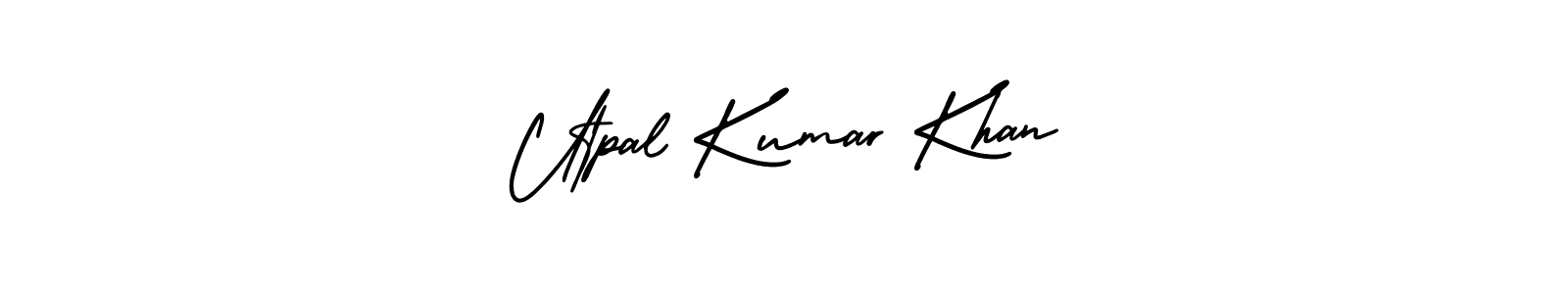 Use a signature maker to create a handwritten signature online. With this signature software, you can design (AmerikaSignatureDemo-Regular) your own signature for name Utpal Kumar Khan. Utpal Kumar Khan signature style 3 images and pictures png