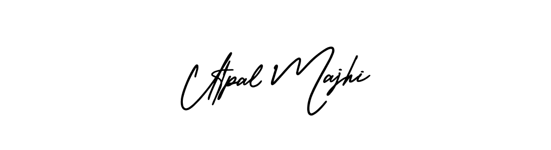 How to Draw Utpal Majhi signature style? AmerikaSignatureDemo-Regular is a latest design signature styles for name Utpal Majhi. Utpal Majhi signature style 3 images and pictures png