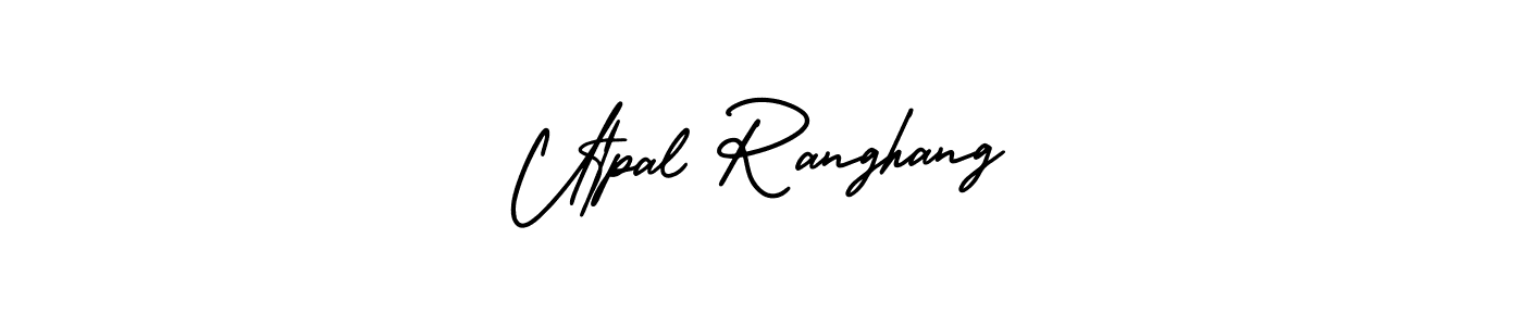 Use a signature maker to create a handwritten signature online. With this signature software, you can design (AmerikaSignatureDemo-Regular) your own signature for name Utpal Ranghang. Utpal Ranghang signature style 3 images and pictures png