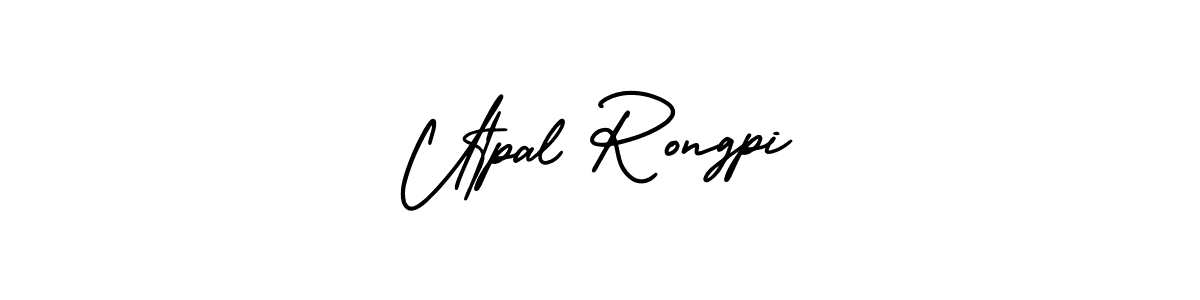 Check out images of Autograph of Utpal Rongpi name. Actor Utpal Rongpi Signature Style. AmerikaSignatureDemo-Regular is a professional sign style online. Utpal Rongpi signature style 3 images and pictures png