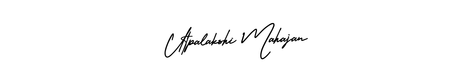 if you are searching for the best signature style for your name Utpalakshi Mahajan. so please give up your signature search. here we have designed multiple signature styles  using AmerikaSignatureDemo-Regular. Utpalakshi Mahajan signature style 3 images and pictures png