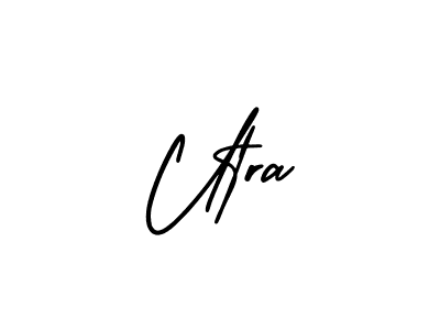 Create a beautiful signature design for name Utra. With this signature (AmerikaSignatureDemo-Regular) fonts, you can make a handwritten signature for free. Utra signature style 3 images and pictures png