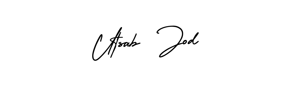 How to Draw Utsab  Jod signature style? AmerikaSignatureDemo-Regular is a latest design signature styles for name Utsab  Jod. Utsab  Jod signature style 3 images and pictures png