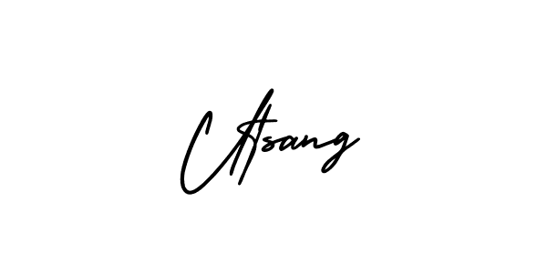 Also we have Utsang name is the best signature style. Create professional handwritten signature collection using AmerikaSignatureDemo-Regular autograph style. Utsang signature style 3 images and pictures png