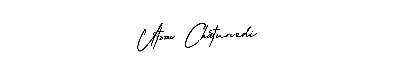 Make a beautiful signature design for name Utsav Chaturvedi. Use this online signature maker to create a handwritten signature for free. Utsav Chaturvedi signature style 3 images and pictures png