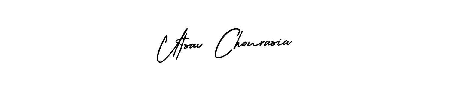 if you are searching for the best signature style for your name Utsav Chourasia. so please give up your signature search. here we have designed multiple signature styles  using AmerikaSignatureDemo-Regular. Utsav Chourasia signature style 3 images and pictures png