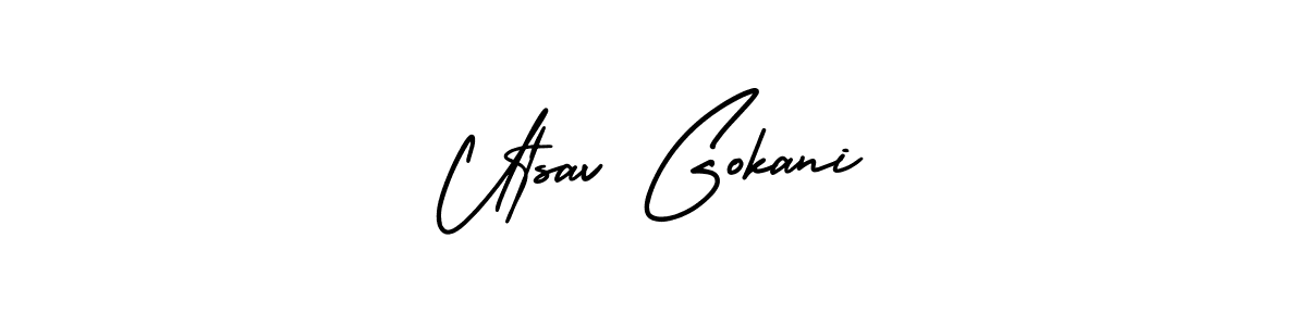Here are the top 10 professional signature styles for the name Utsav Gokani. These are the best autograph styles you can use for your name. Utsav Gokani signature style 3 images and pictures png