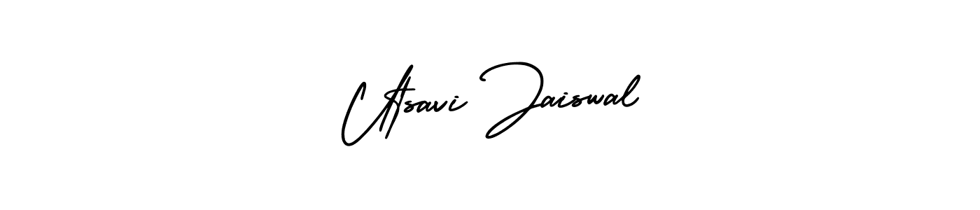 How to Draw Utsavi Jaiswal signature style? AmerikaSignatureDemo-Regular is a latest design signature styles for name Utsavi Jaiswal. Utsavi Jaiswal signature style 3 images and pictures png