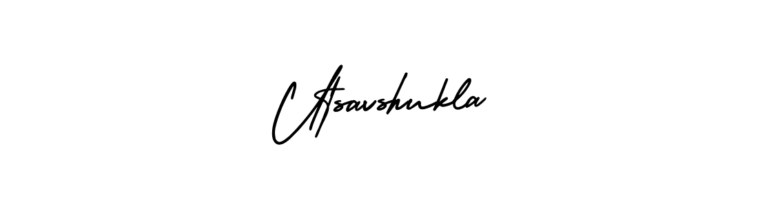 Make a beautiful signature design for name Utsavshukla. With this signature (AmerikaSignatureDemo-Regular) style, you can create a handwritten signature for free. Utsavshukla signature style 3 images and pictures png