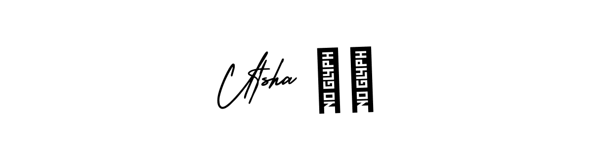 if you are searching for the best signature style for your name Utsha ❤️. so please give up your signature search. here we have designed multiple signature styles  using AmerikaSignatureDemo-Regular. Utsha ❤️ signature style 3 images and pictures png