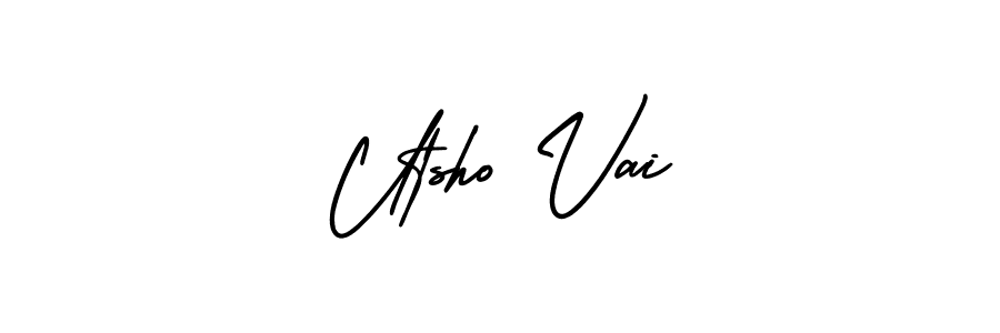 It looks lik you need a new signature style for name Utsho Vai. Design unique handwritten (AmerikaSignatureDemo-Regular) signature with our free signature maker in just a few clicks. Utsho Vai signature style 3 images and pictures png