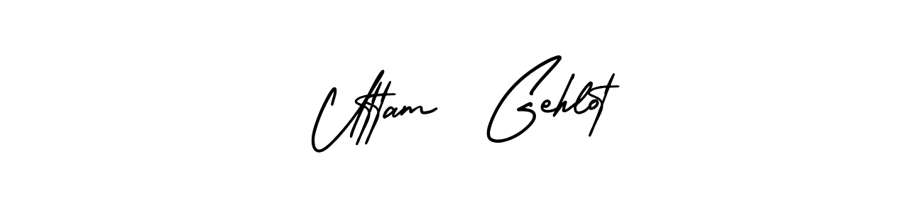 You can use this online signature creator to create a handwritten signature for the name Uttam  Gehlot. This is the best online autograph maker. Uttam  Gehlot signature style 3 images and pictures png