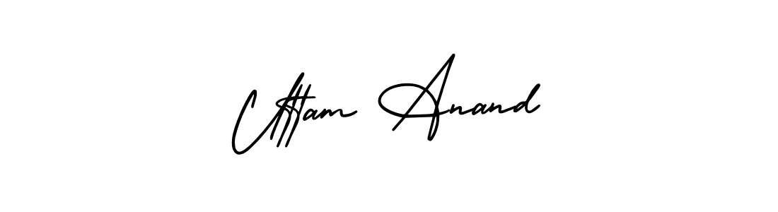 Use a signature maker to create a handwritten signature online. With this signature software, you can design (AmerikaSignatureDemo-Regular) your own signature for name Uttam Anand. Uttam Anand signature style 3 images and pictures png