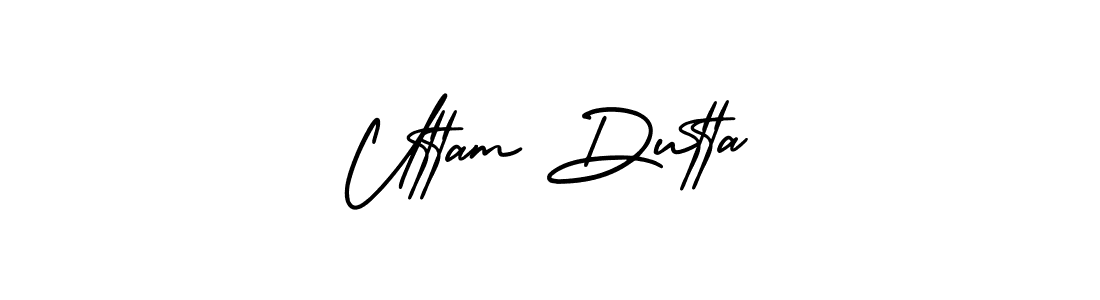 Create a beautiful signature design for name Uttam Dutta. With this signature (AmerikaSignatureDemo-Regular) fonts, you can make a handwritten signature for free. Uttam Dutta signature style 3 images and pictures png